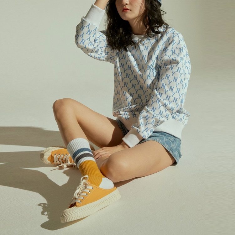 MLB Monogram Pullover Hoodie Blue Unisex 31MTM1111-50W 圖 7