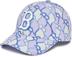 MLB Monogram Purple Cotton Baseball Cap - Unisex Casual Fashion Hat 3ACPM063N-43CRS MLB Monogram Purple Cotton Baseball Cap - Unisex Casual Fashion Hat 3ACPM063N-43CRS
