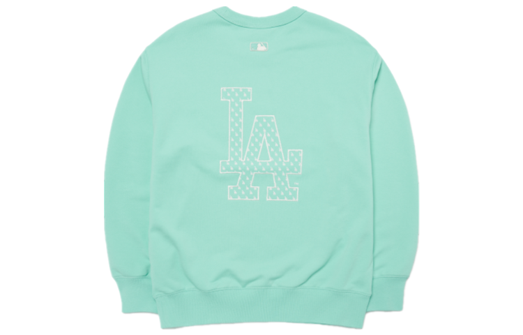 MLB Monogram Series LA Dodgers Logo Crewneck Sweatshirt Green Unisex 3AMTM0121-07MTL