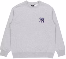 MLB Monogram Series New York Yankees Gradient Logo Crewneck Sweatshirt Grey 3AMTM0514-50MGS MLB Monogram Series New York Yankees Gradient Logo Crewneck Sweatshirt Grey 3AMTM0514-50MGS