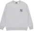Order MLB满印系列纽约洋基渐变Logo灰色圆领卫衣 3AMTM0514-50MGS