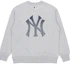 Lookbook MLB满印系列纽约洋基渐变Logo灰色圆领卫衣 3AMTM0514-50MGS