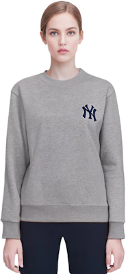 MLB满印系列纽约洋基渐变Logo灰色圆领卫衣 3AMTM0514-50MGS Details for MLB满印系列纽约洋基渐变Logo灰色圆领卫衣 3AMTM0514-50MGS