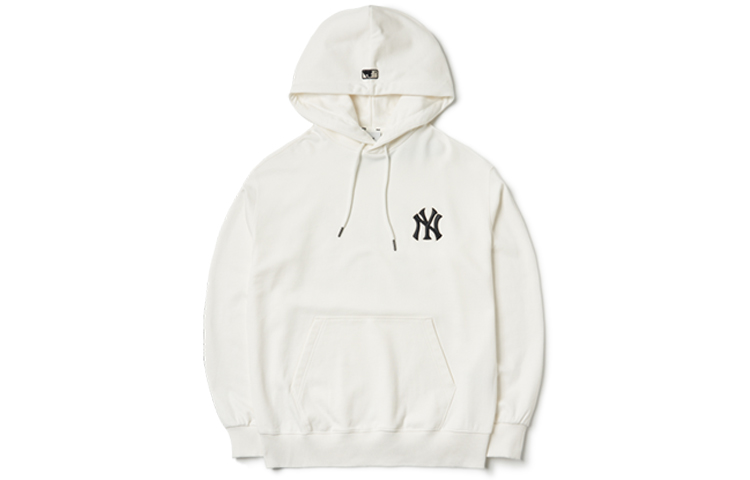 MLB Monogram Series New York Yankees Logo Hoodie Unisex White 3AHDM0314-50IVS