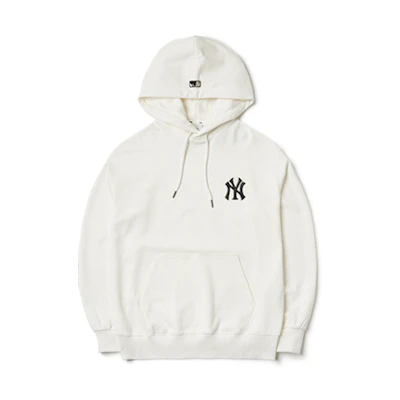 MLB Monogram Series New York Yankees Logo Hoodie Unisex White 3AHDM0314-50IVS