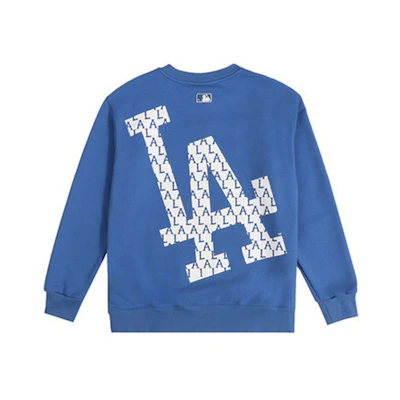 MLB Monogram Series Oversized Logo Pullover Sweatshirt Unisex Blue 31MTM2111-07U