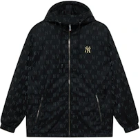 MLB Monogram Yankees 24FW Black Logo Print Windproof Hooded Jacket Unisex 3AWJM0444-50BKS MLB Monogram Yankees 24FW Black Logo Print Windproof Hooded Jacket Unisex 3AWJM0444-50BKS