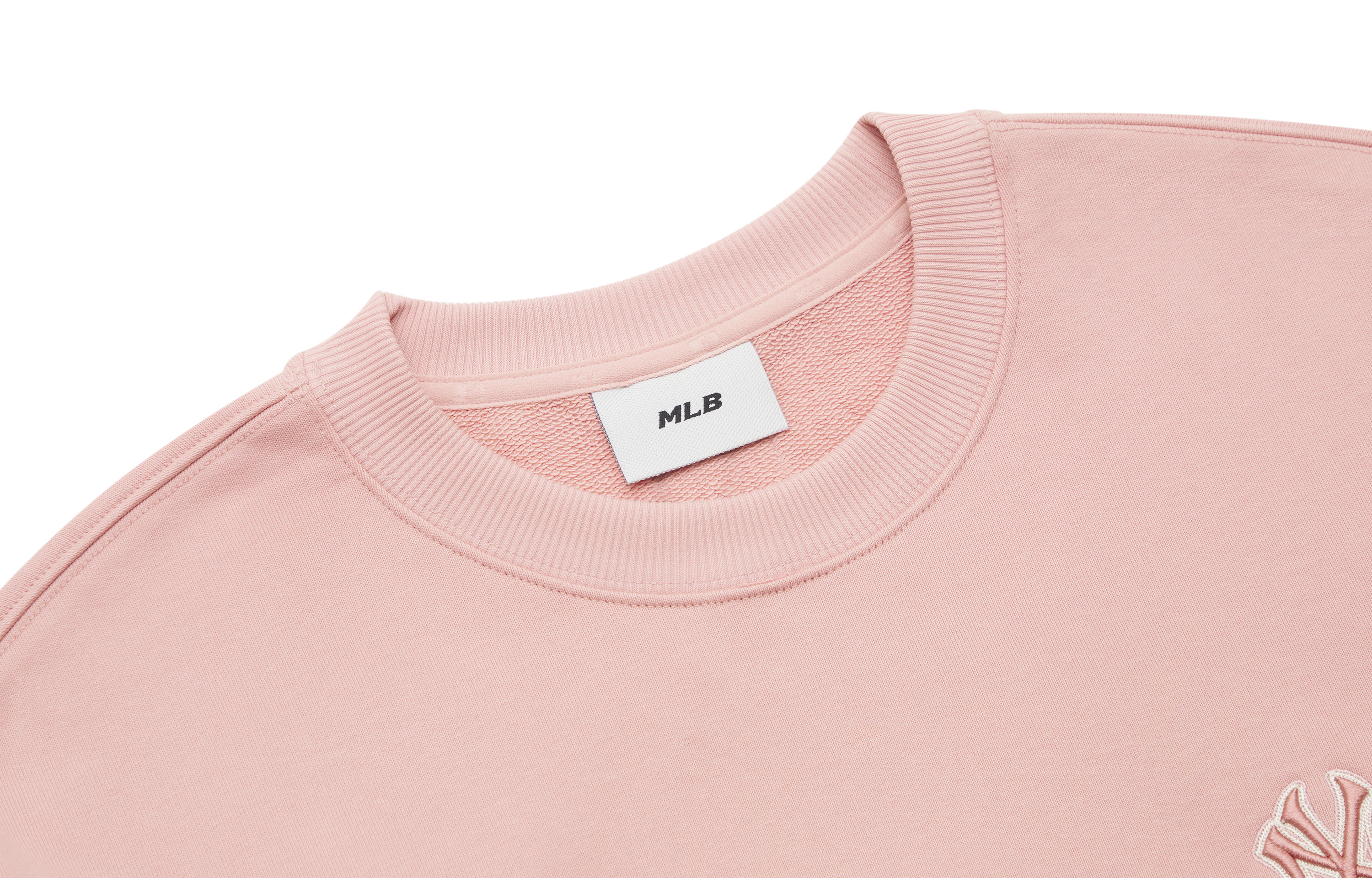 MLB Monogram Yankees Big Logo Crewneck Pink Unisex Sweatshirt Early Fall Edition 3AMTM0444-50PKM 圖 6