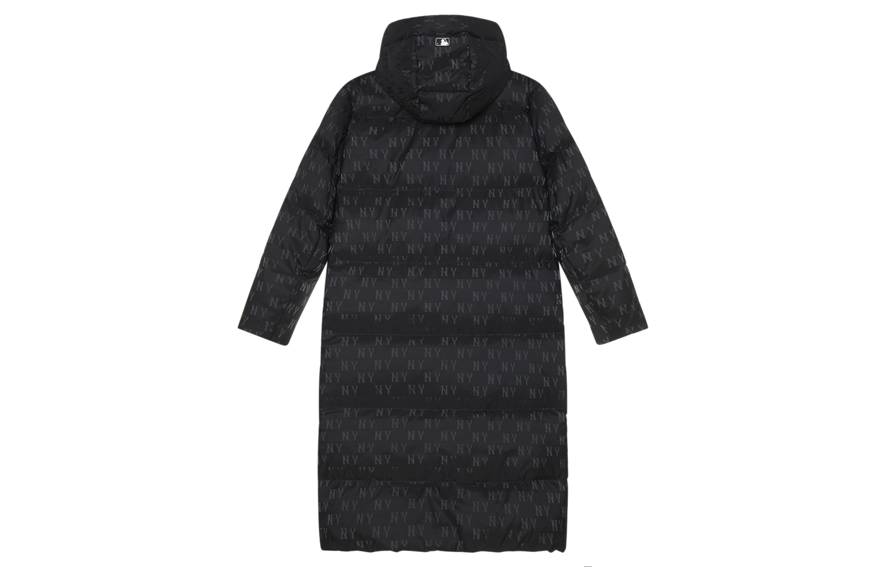 Lookbook Chaqueta Acolchada MLB Monograma Yankees FW24 Negra Unisex Invierno Abrigada. 3ADJM2146-50BKS