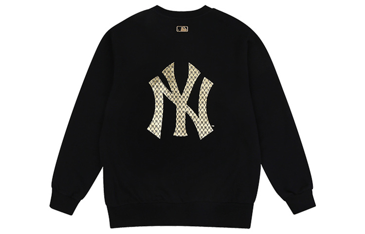 MLB Monogram Yankees Retro Long Sleeve Sweatshirt Unisex Black 31MTX7011-50L