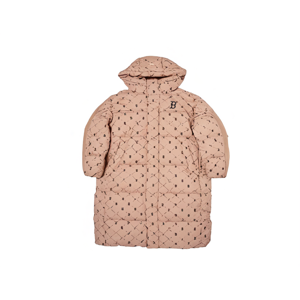 MLB Monogram Zip-Up Hoodie Jacket Unisex - Beige. 3ADJM1746-43BGL