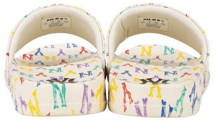 MLB 圆形字母标拖鞋 '白色' 32SHHM111-50W Purchase MLB 圆形字母标拖鞋 '白色' 32SHHM111-50W