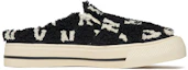 Order MLB Mule Fleece Monogram Slip-On 'Hitam' 3AMUUWS26-50BKS