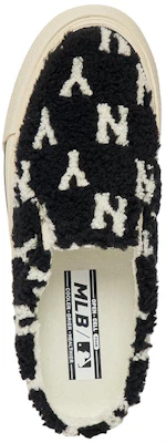 MLB Mule Fleece Monogram Slip-On 'Hitam' 3AMUUWS26-50BKS Shop MLB Mule Fleece Monogram Slip-On 'Hitam' 3AMUUWS26-50BKS