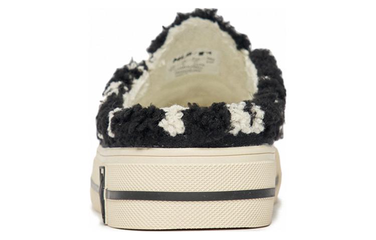 Purchase MLB Mule Fleece Monogram Slip-On 'Hitam' 3AMUUWS26-50BKS