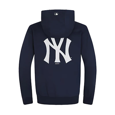 MLB Navy Blue Oversized Logo Print Long-Sleeve Sweatshirt Unisex 31HDR1841-50N