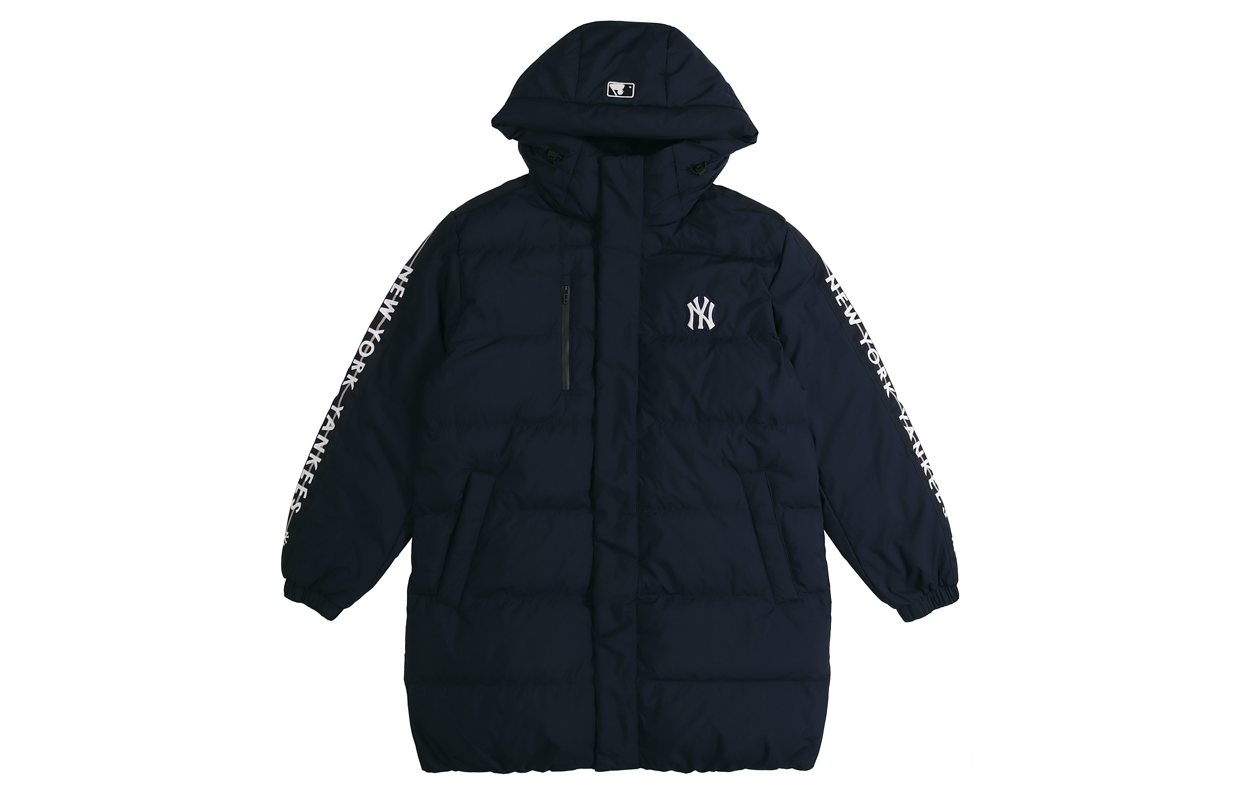 MLB Navy Letter Logo Down Jacket Unisex Couples Coat 31DJZ9061-50N
