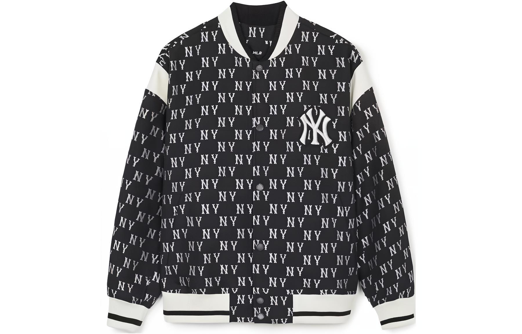 MLB New York Yankees 2024 Spring Knit Jacket Unisex Casual Sportswear 3AJPM0141-50BKS