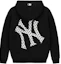 Buy MLB 紐約洋基 23FW 復古時尚寬鬆字母連帽衫 男女款 黑色 3AHDM0334-50BKS