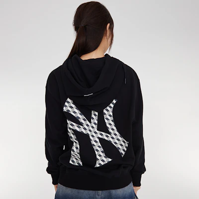 MLB 紐約洋基 23FW 復古時尚寬鬆字母連帽衫 男女款 黑色 3AHDM0334-50BKS Details for MLB 紐約洋基 23FW 復古時尚寬鬆字母連帽衫 男女款 黑色 3AHDM0334-50BKS