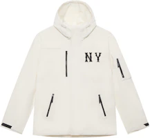 MLB New York Yankees 24FW Cream Unisex Hoodie Jacket - Water-Resistant Casual Wear. 3AWJB0644-50CRM MLB New York Yankees 24FW Cream Unisex Hoodie Jacket - Water-Resistant Casual Wear. 3AWJB0644-50CRM