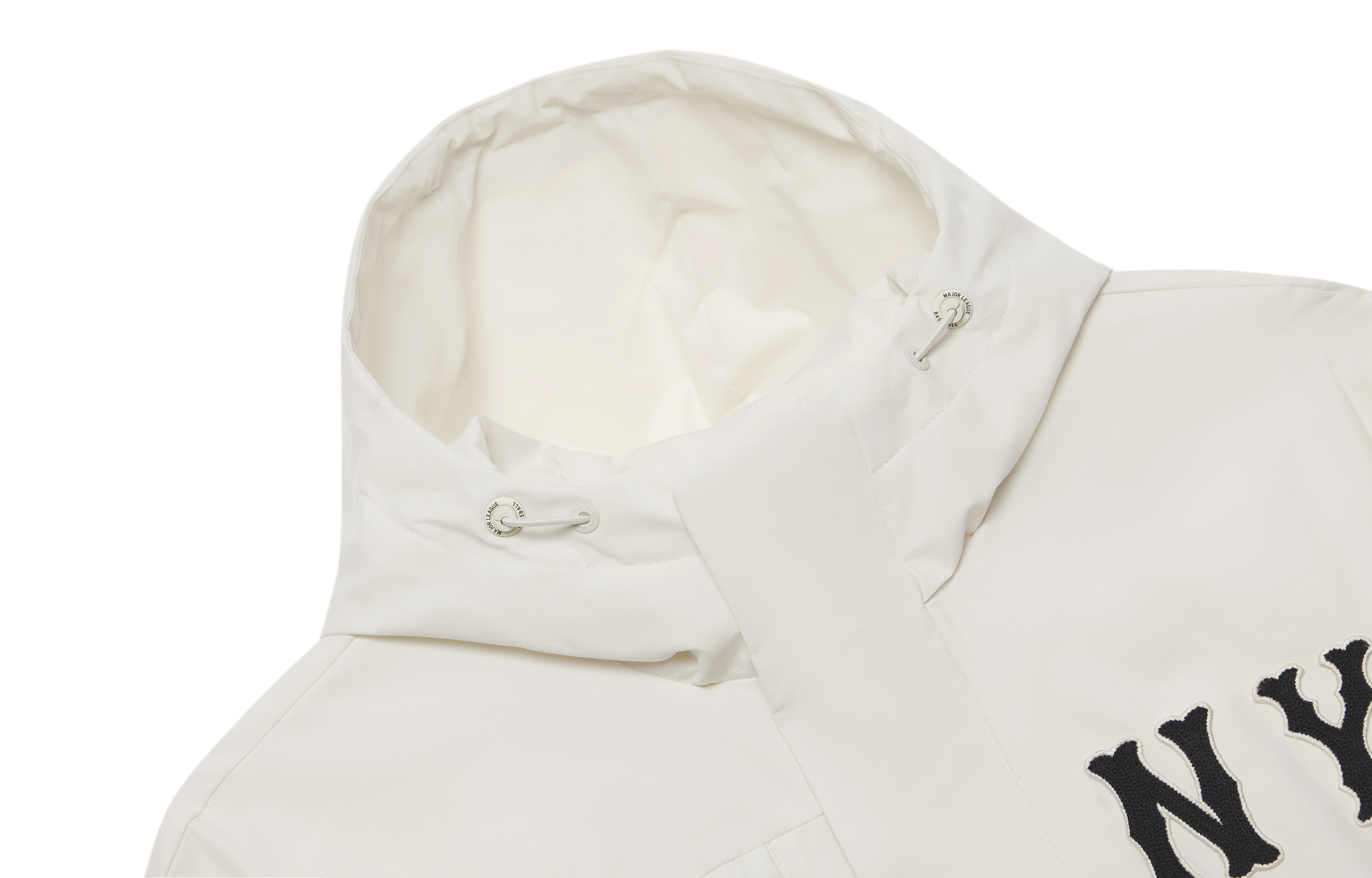 MLB New York Yankees 24FW Cream Unisex Hoodie Jacket - Water-Resistant Casual Wear. 3AWJB0644-50CRM 圖 5