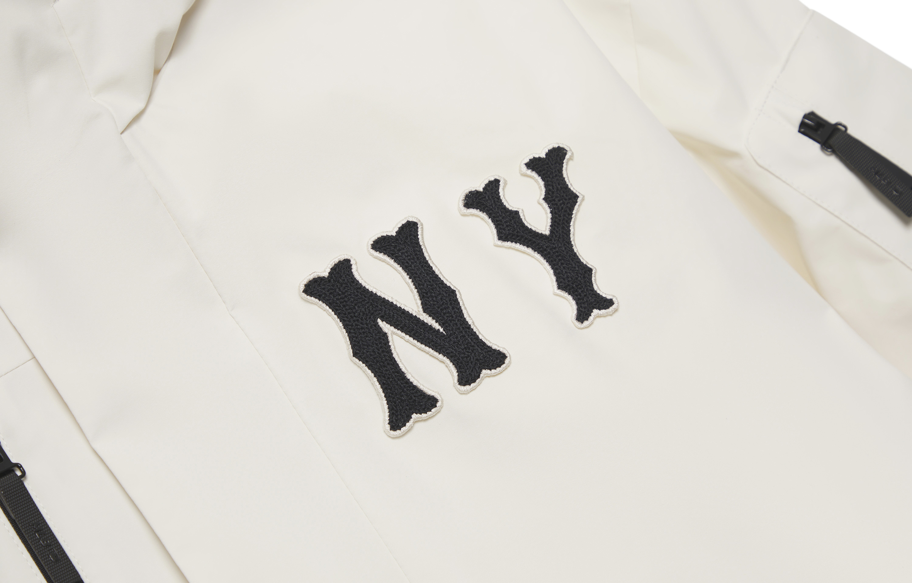 MLB New York Yankees 24FW Cream Unisex Hoodie Jacket - Water-Resistant Casual Wear. 3AWJB0644-50CRM 圖 7