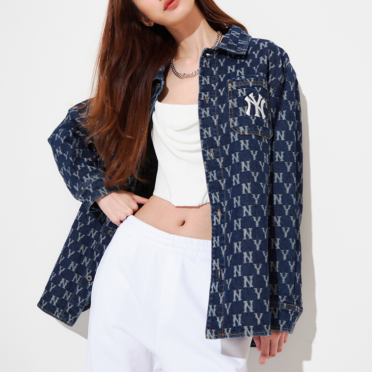 Details for Camiseta Vaquera MLB Yankees NY Unisex Manga Larga Casual Azul. 3ADRMN321-50BLS