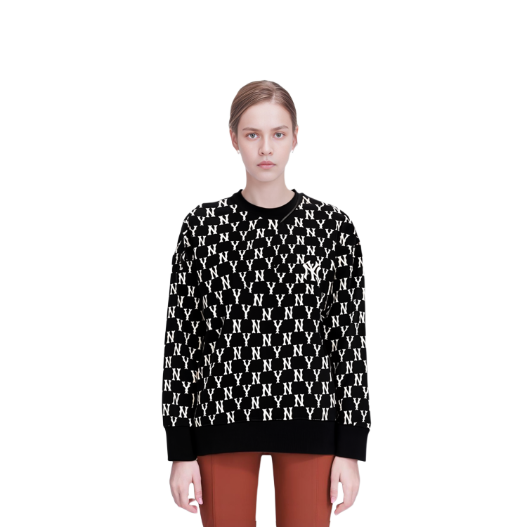 Details for MLB 紐約洋基隊全版標誌黑色男女款連帽衫 3AMTM0614-50BKS