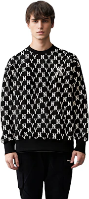 MLB 紐約洋基隊全版標誌黑色男女款連帽衫 3AMTM0614-50BKS Sizing MLB 紐約洋基隊全版標誌黑色男女款連帽衫 3AMTM0614-50BKS