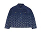 Order MLB New York Yankees All-Over Print Denim Jacket Unisex Blue Long Sleeve. 3ADKM0644-50INS