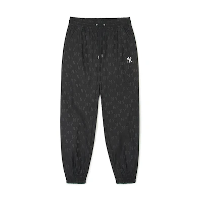 MLB New York Yankees All-Over Print Retro Drawstring Joggers Unisex Black. 3AWPM0141-50BKS