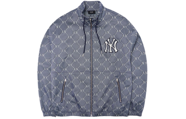 MLB New York Yankees All-Over Print Windbreaker Jacket Blue - Men’s 3LWJM0321-50NYL