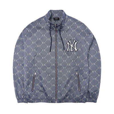 MLB New York Yankees All-Over Print Windbreaker Jacket Blue - Men’s 3LWJM0321-50NYL