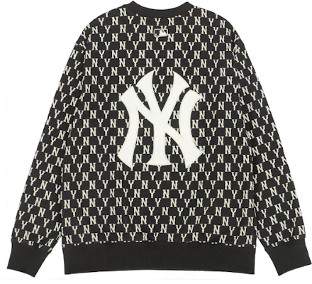 MLB 紐約洋基滿版標誌黑色圓領衛衣 男女通用 3AMTM0221-50BKS Lookbook MLB 紐約洋基滿版標誌黑色圓領衛衣 男女通用 3AMTM0221-50BKS
