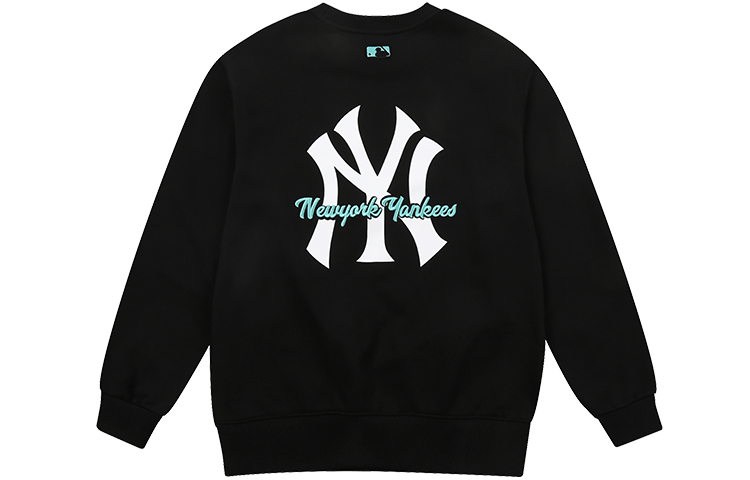 MLB New York Yankees Back Logo Embroidered Crewneck Sweatshirt Unisex Black 31MT10111-50L 圖 2