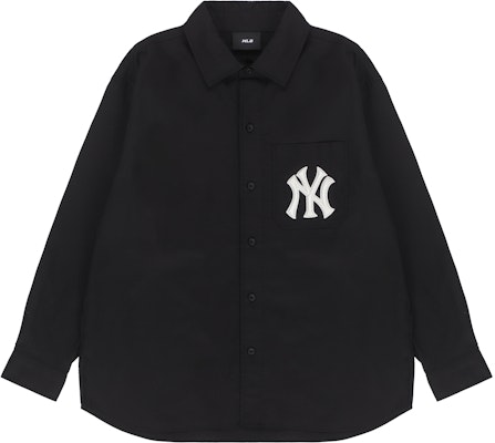MLB New York Yankees Back Logo Letter Graphic Long Sleeve Shirt Unisex Black 3AWS03121-50BKS Lookbook MLB New York Yankees Back Logo Letter Graphic Long Sleeve Shirt Unisex Black 3AWS03121-50BKS