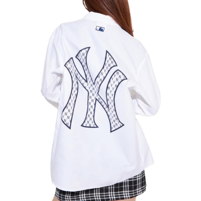 Purchase MLB New York Yankees Kaos Lengan Panjang Logo Belakang Unisex Putih. 3AWS03121-50WHS
