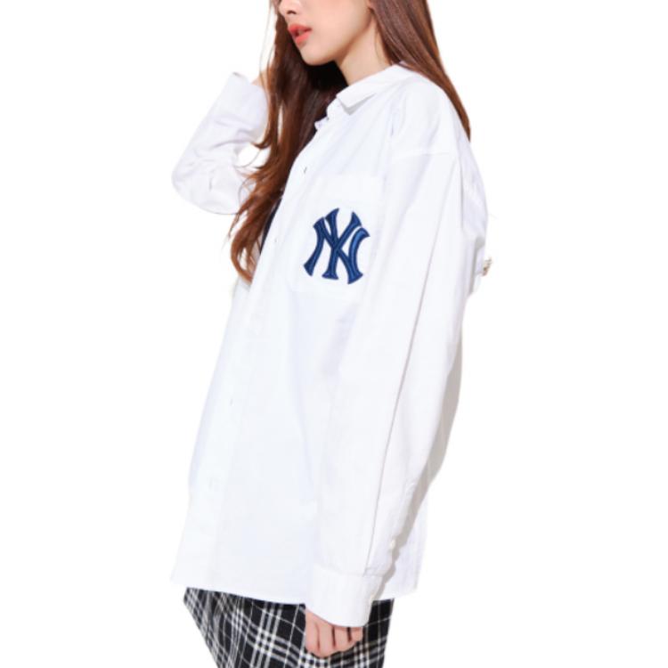 Details for MLB New York Yankees Kaos Lengan Panjang Logo Belakang Unisex Putih. 3AWS03121-50WHS