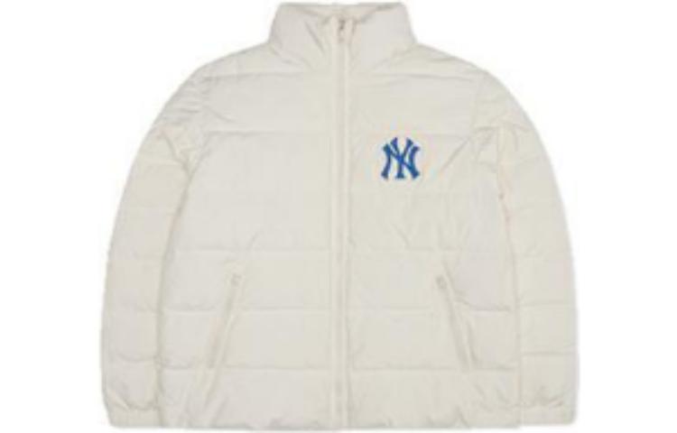 Lookbook Chaqueta Acolchada Unisex MLB New York Yankees Estampado Espalda Off-White. 3ADJEC326-50CRS