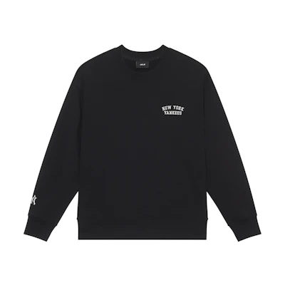 MLB New York Yankees Basic 24FW Black Retro Logo Sweatshirt Unisex 3AMTB0844-50BKS