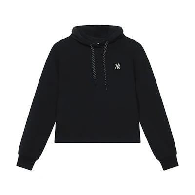 MLB New York Yankees Basic 24FW Unisex Black Modal Knit Hoodie 3FHDBA144-50BKS