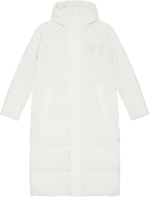 MLB ニューヨーク・ヤンキース FW24 ロングパファージャケット クリーム ユニセックス 3ADJB2246-50CRS Lookbook MLB ニューヨーク・ヤンキース FW24 ロングパファージャケット クリーム ユニセックス 3ADJB2246-50CRS