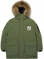 MLB New York Yankees Basic Logo Winter Hooded Down Jacket Unisex Green 3ADJJ0216-50KAS MLB New York Yankees Basic Logo Winter Hooded Down Jacket Unisex Green 3ADJJ0216-50KAS