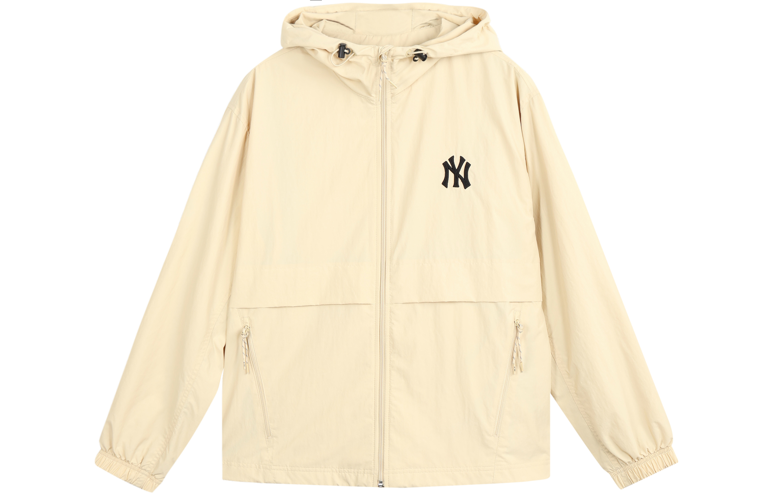 Order MLB New York Yankees Jaket Beige Windbreaker Zip Unisex Sportswear 3AWJ01014-50BGS