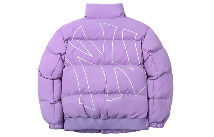 MLB New York Yankees Big Logo Puffer Jacket Unisex Purple 31DJ03061-50V 圖 2