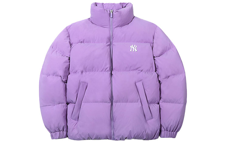 MLB New York Yankees Big Logo Puffer Jacket Unisex Purple 31DJ03061-50V 圖 3