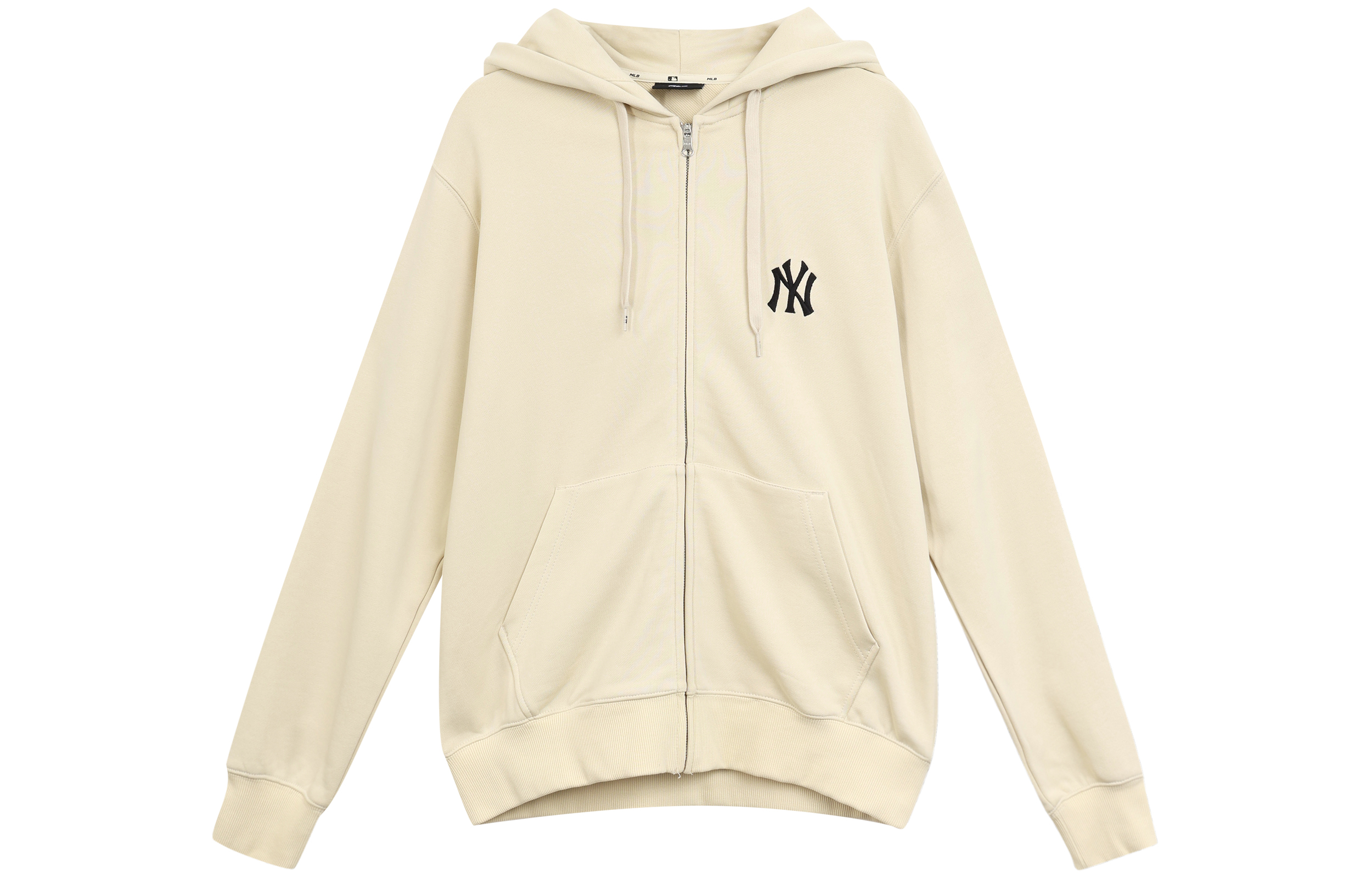 MLB New York Yankees Big Logo Zip-Up Hoodie Unisex Off-White Jacket. 3ATRB0214-50BGL 圖 2