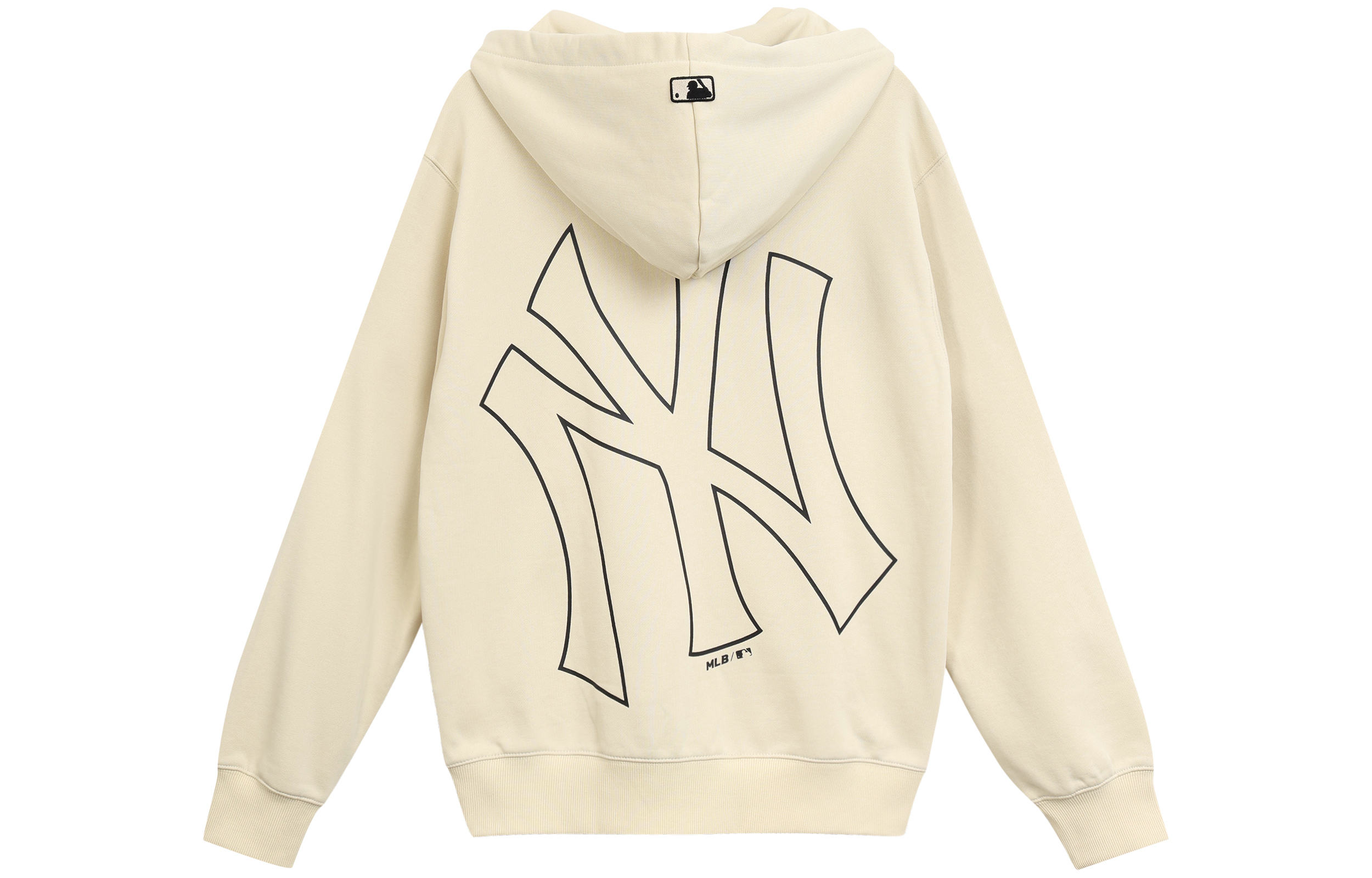 MLB New York Yankees Big Logo Zip-Up Hoodie Unisex Off-White Jacket. 3ATRB0214-50BGL 圖 3