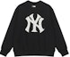 Buy MLB New York Yankees Black Crewneck Logo Sweatshirt Unisex Pullover. 3AMTM0124-50BKS